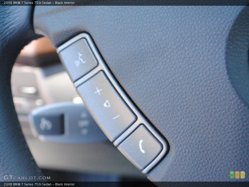 Black Interior Controls for the 2008 BMW 7 Series 750i Sedan #51255383