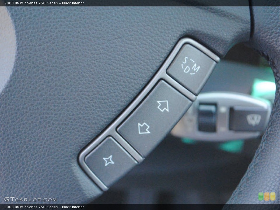 Black Interior Controls for the 2008 BMW 7 Series 750i Sedan #51255395