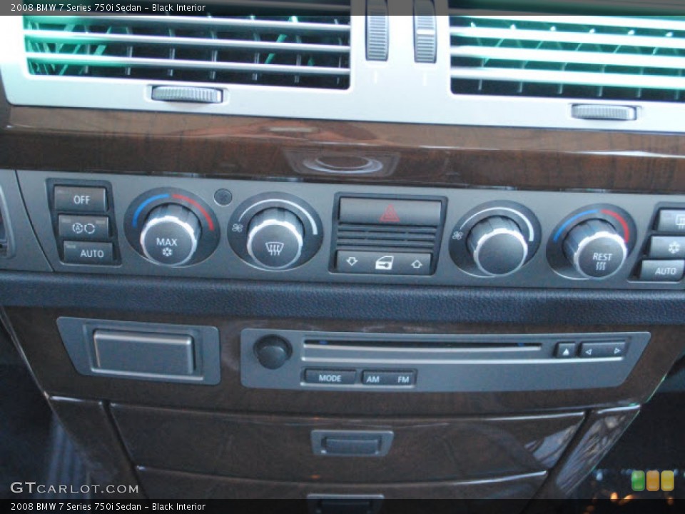 Black Interior Controls for the 2008 BMW 7 Series 750i Sedan #51255431