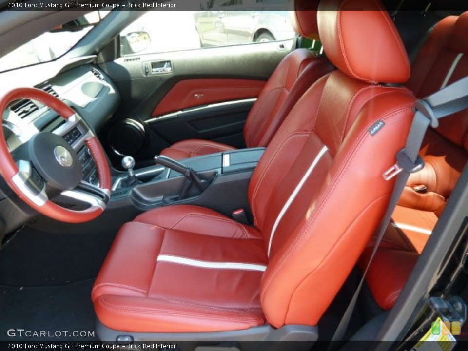 Brick Red Interior Photo for the 2010 Ford Mustang GT Premium Coupe #51255434