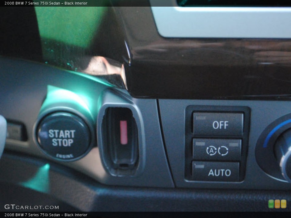 Black Interior Controls for the 2008 BMW 7 Series 750i Sedan #51255458