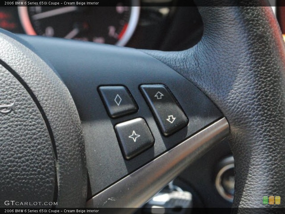Cream Beige Interior Controls for the 2006 BMW 6 Series 650i Coupe #51256895