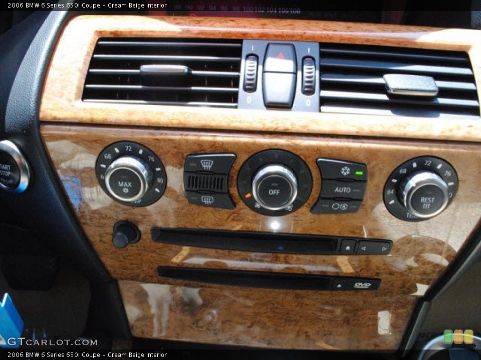 Cream Beige Interior Controls for the 2006 BMW 6 Series 650i Coupe #51256940