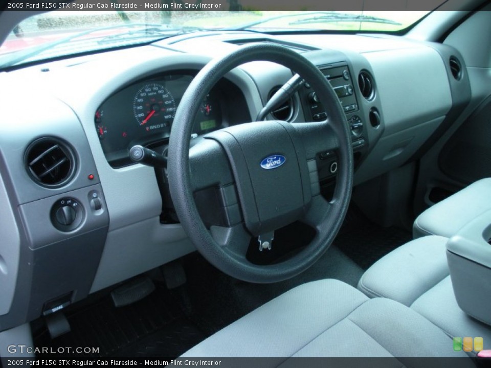Medium Flint Grey Interior Dashboard for the 2005 Ford F150 STX Regular Cab Flareside #51257804