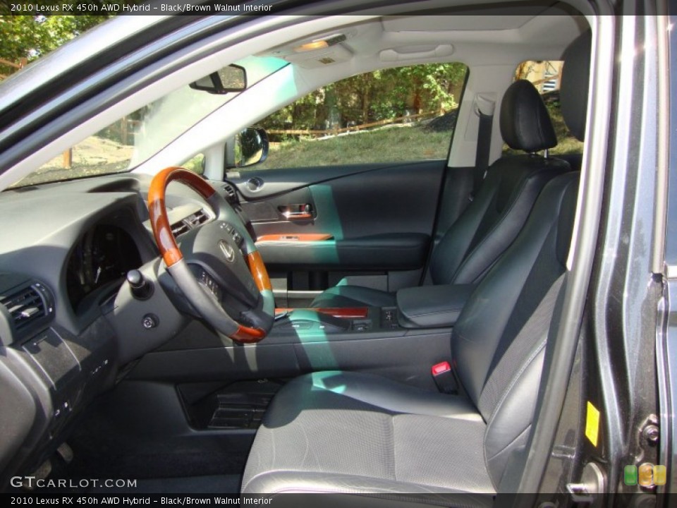 Black/Brown Walnut Interior Photo for the 2010 Lexus RX 450h AWD Hybrid #51259325