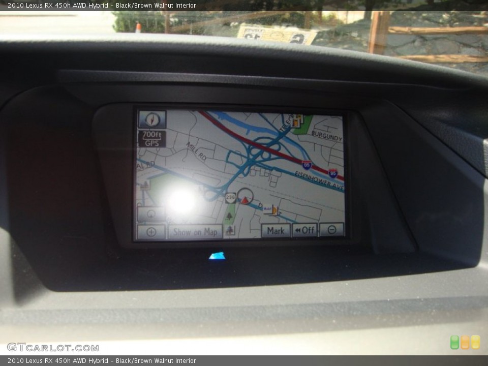 Black/Brown Walnut Interior Navigation for the 2010 Lexus RX 450h AWD Hybrid #51259370