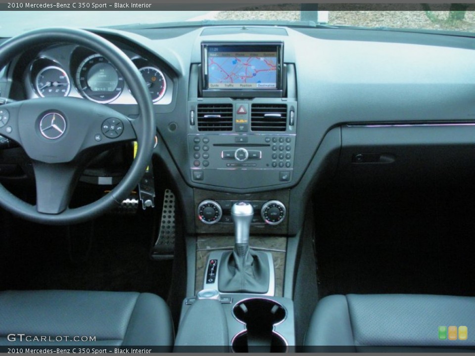 Black Interior Dashboard for the 2010 Mercedes-Benz C 350 Sport #51260171