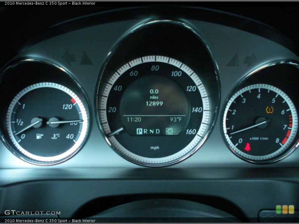 Black Interior Gauges for the 2010 Mercedes-Benz C 350 Sport #51260201