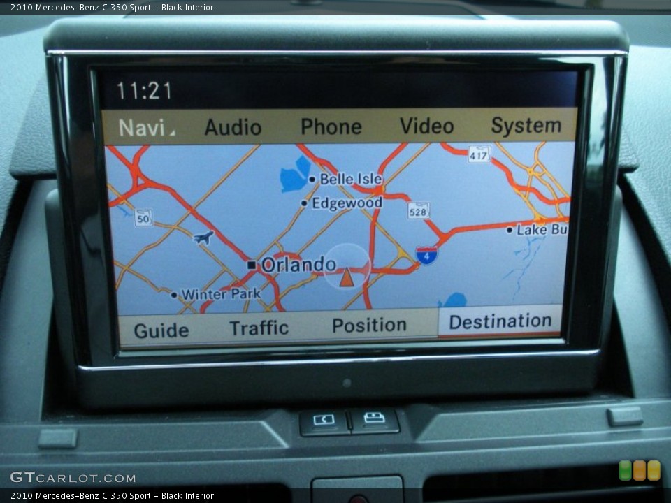 Black Interior Navigation for the 2010 Mercedes-Benz C 350 Sport #51260231