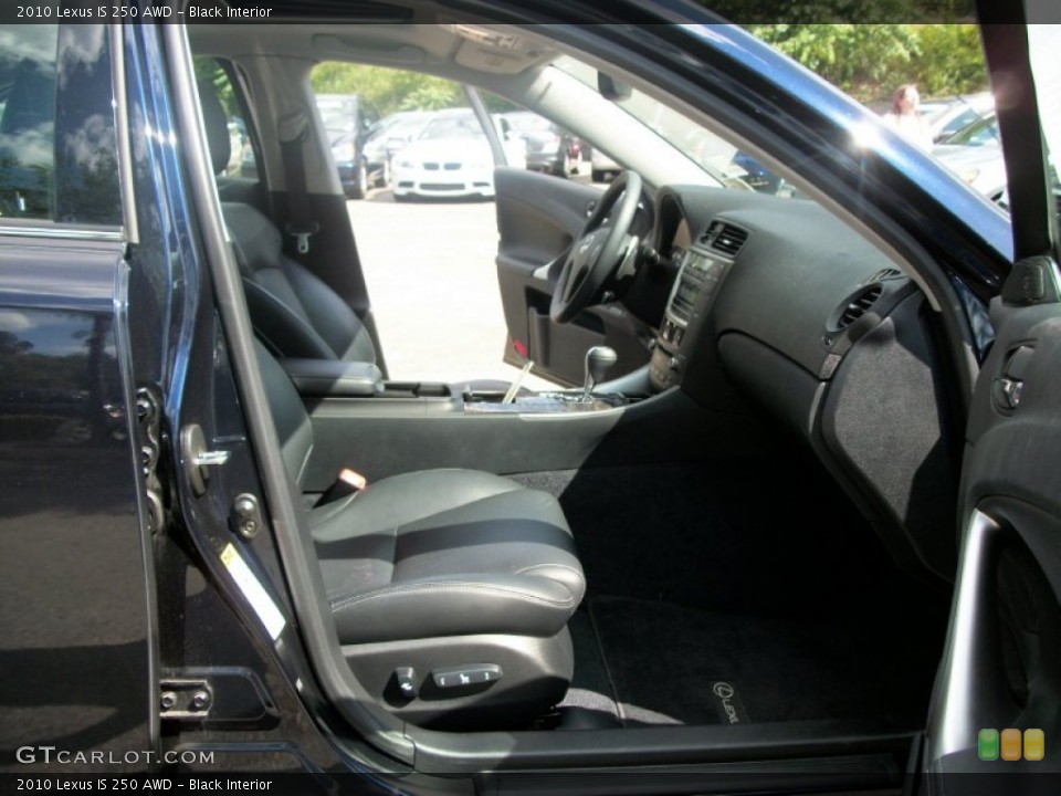 Black Interior Photo for the 2010 Lexus IS 250 AWD #51260447