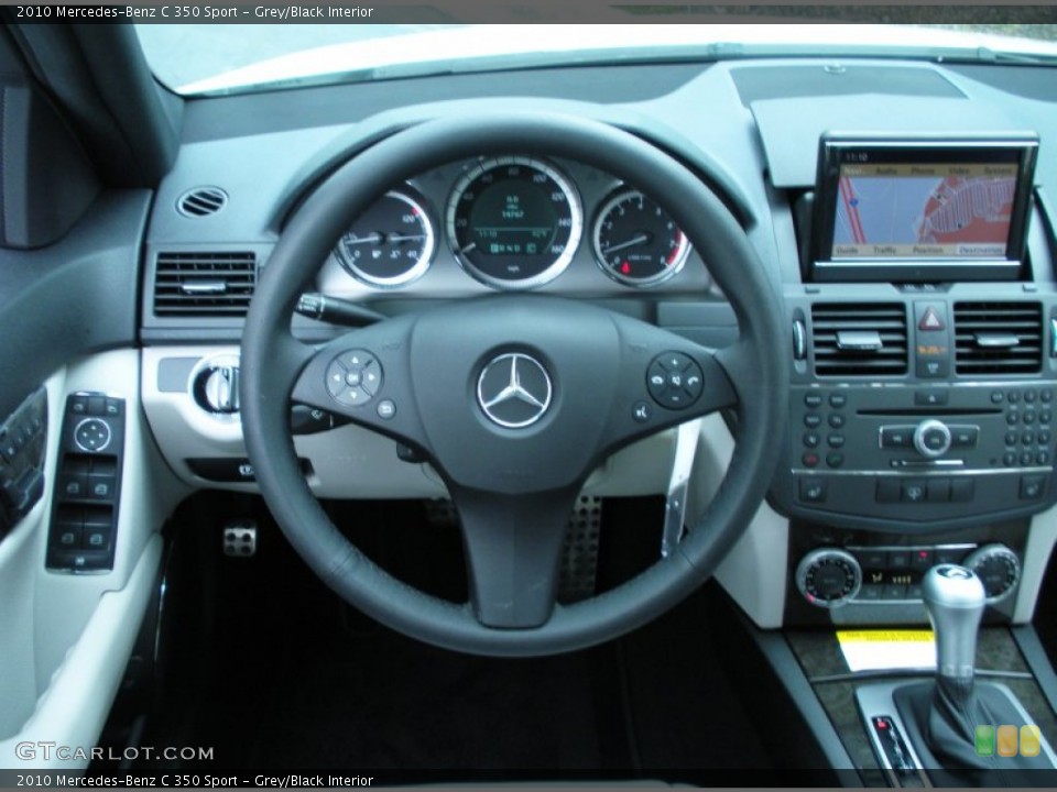 Grey/Black Interior Steering Wheel for the 2010 Mercedes-Benz C 350 Sport #51260585