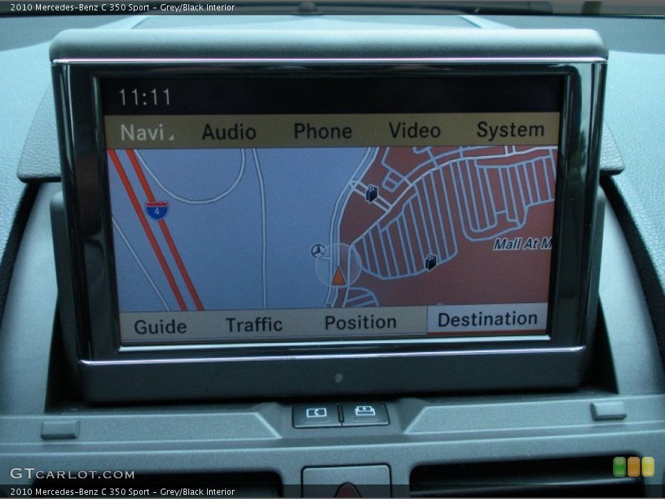 Grey/Black Interior Navigation for the 2010 Mercedes-Benz C 350 Sport #51260630