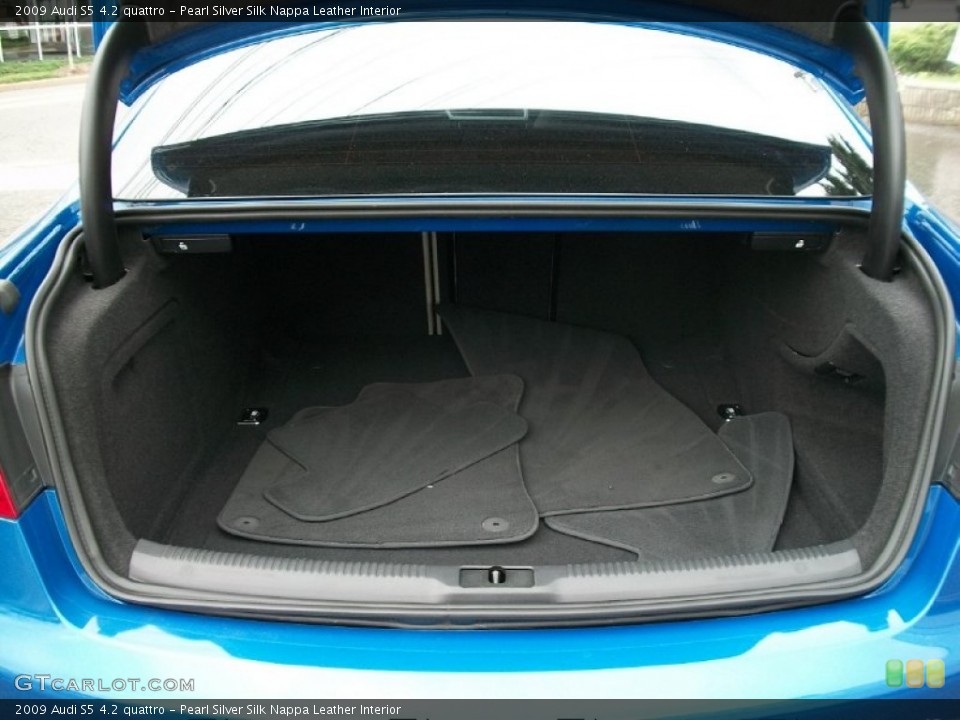 Pearl Silver Silk Nappa Leather Interior Trunk for the 2009 Audi S5 4.2 quattro #51264365