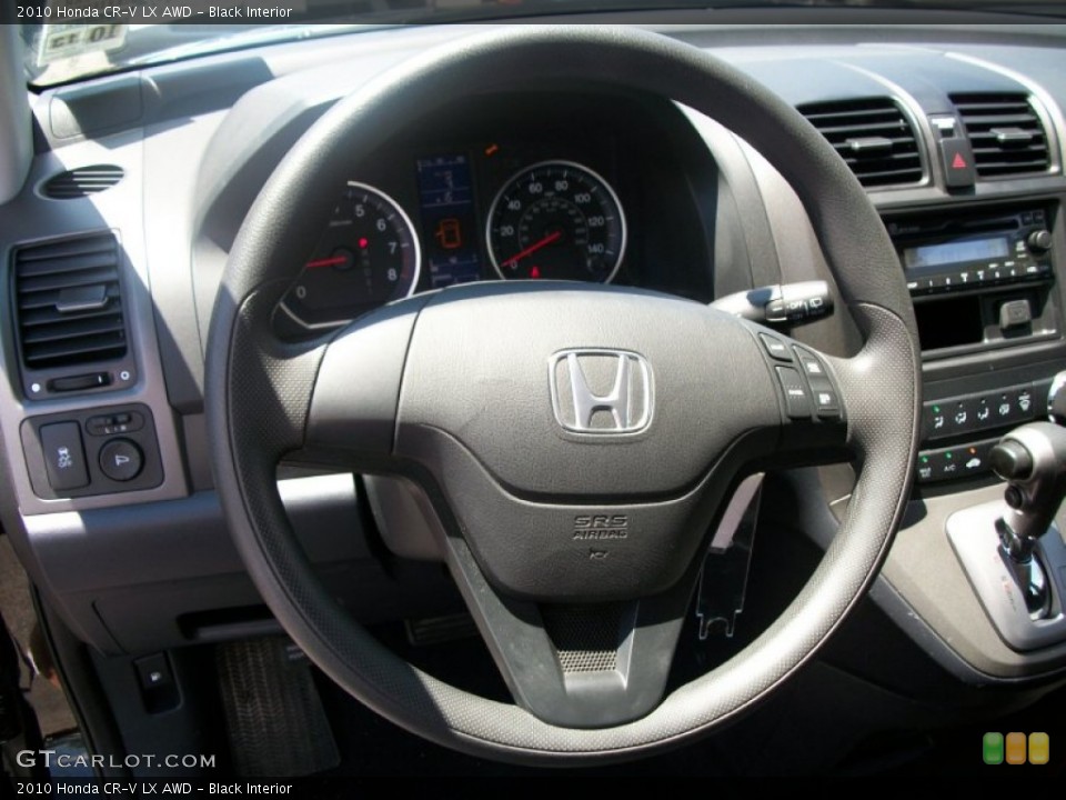 Black Interior Steering Wheel for the 2010 Honda CR-V LX AWD #51264638