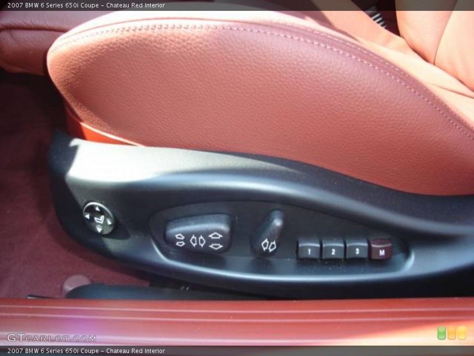 Chateau Red Interior Controls for the 2007 BMW 6 Series 650i Coupe #51264956