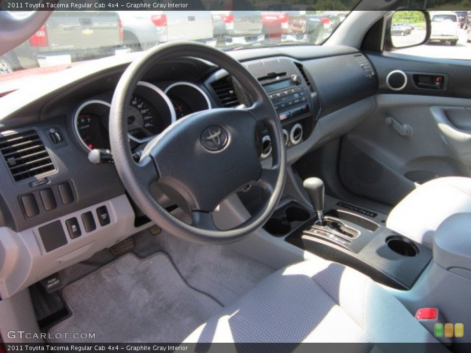 Graphite Gray Interior Photo for the 2011 Toyota Tacoma Regular Cab 4x4 #51265685