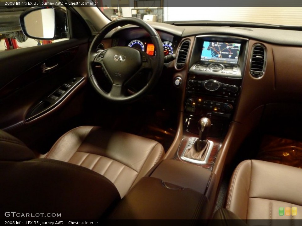 Chestnut Interior Dashboard for the 2008 Infiniti EX 35 Journey AWD #51268286