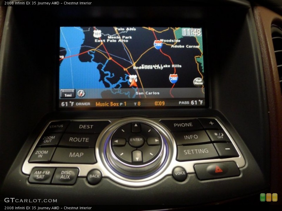 Chestnut Interior Navigation for the 2008 Infiniti EX 35 Journey AWD #51268397