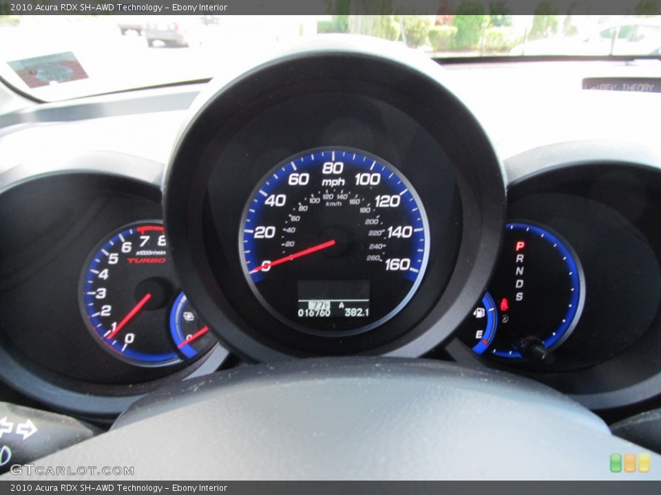 Ebony Interior Gauges for the 2010 Acura RDX SH-AWD Technology #51268445