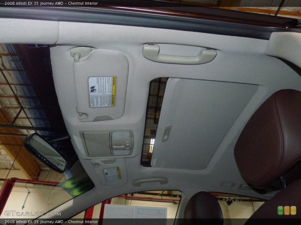 Chestnut Interior Sunroof for the 2008 Infiniti EX 35 Journey AWD #51268466