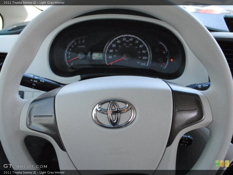Light Gray Interior Steering Wheel for the 2011 Toyota Sienna LE #51273250