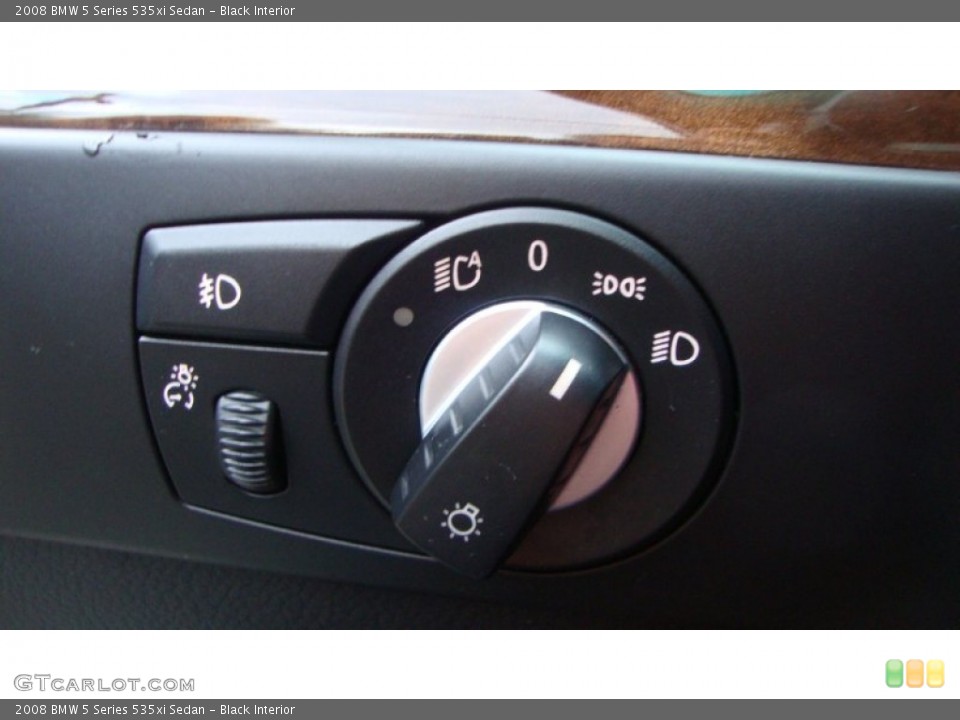 Black Interior Controls for the 2008 BMW 5 Series 535xi Sedan #51273313