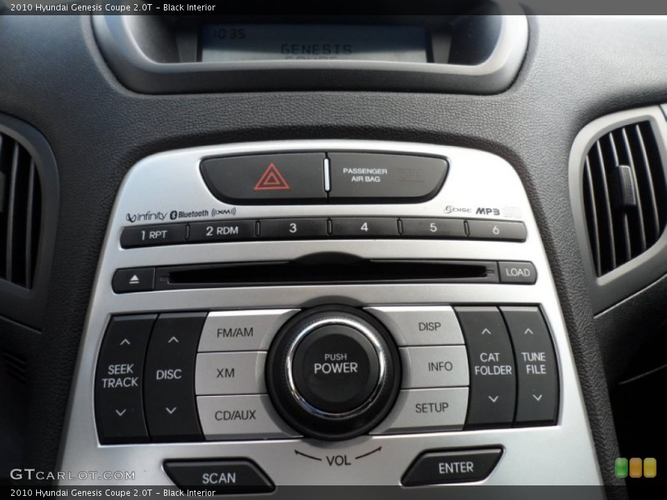 Black Interior Controls for the 2010 Hyundai Genesis Coupe 2.0T #51274207