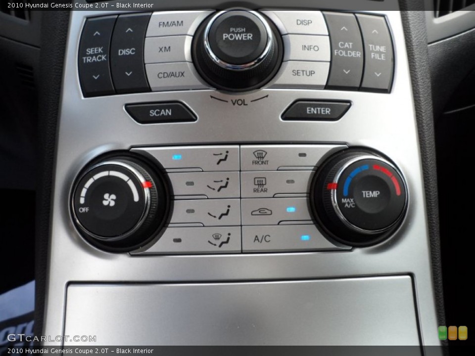 Black Interior Controls for the 2010 Hyundai Genesis Coupe 2.0T #51274213