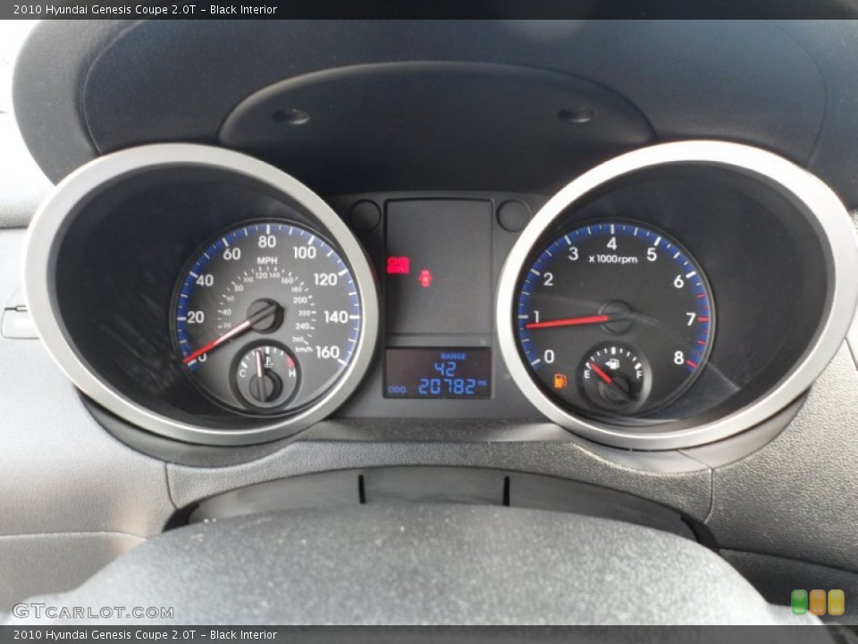 Black Interior Gauges for the 2010 Hyundai Genesis Coupe 2.0T #51274234