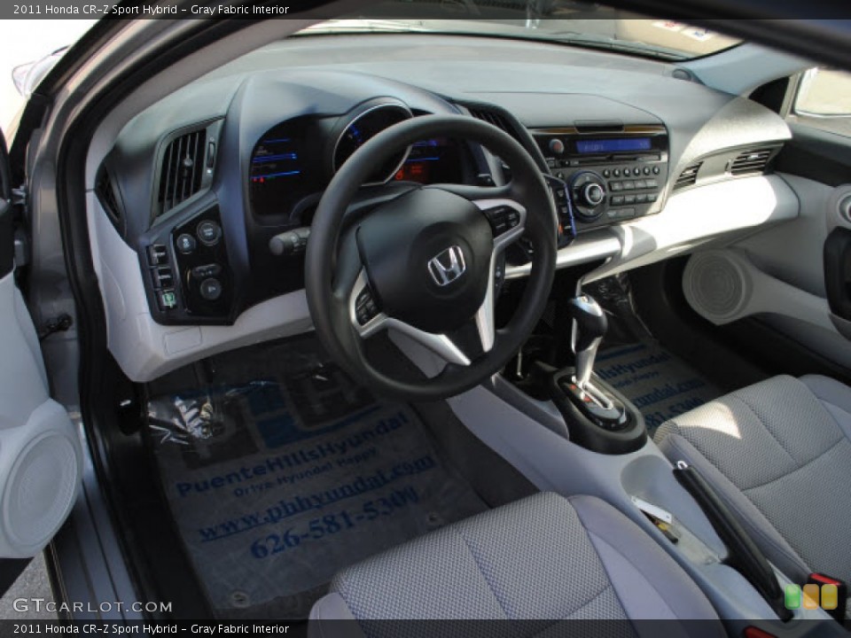 Gray Fabric Interior Prime Interior for the 2011 Honda CR-Z Sport Hybrid #51276031