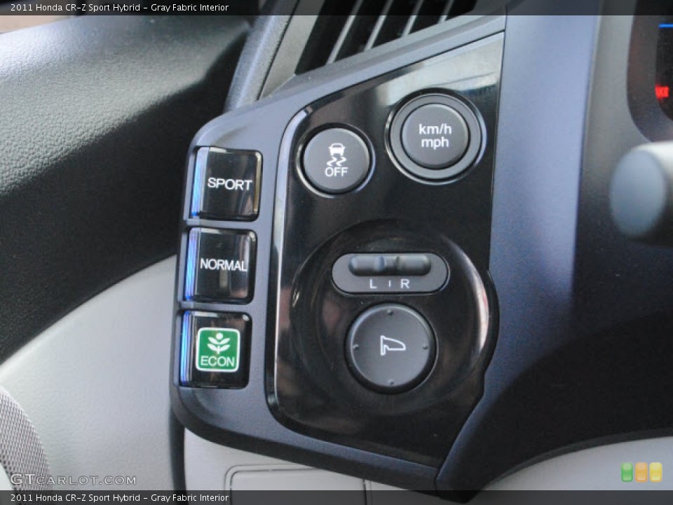 Gray Fabric Interior Controls for the 2011 Honda CR-Z Sport Hybrid #51276220