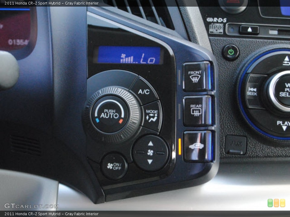 Gray Fabric Interior Controls for the 2011 Honda CR-Z Sport Hybrid #51276229