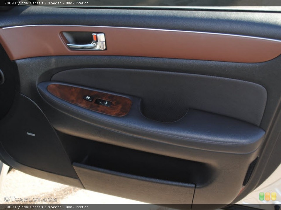 Black Interior Door Panel for the 2009 Hyundai Genesis 3.8 Sedan #51277573