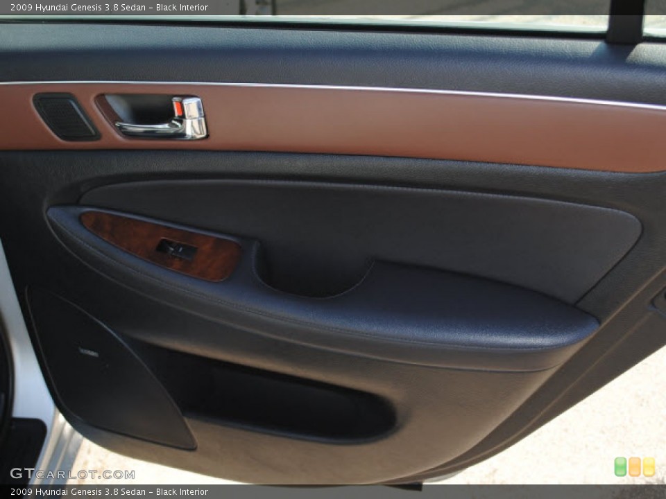 Black Interior Door Panel for the 2009 Hyundai Genesis 3.8 Sedan #51277600