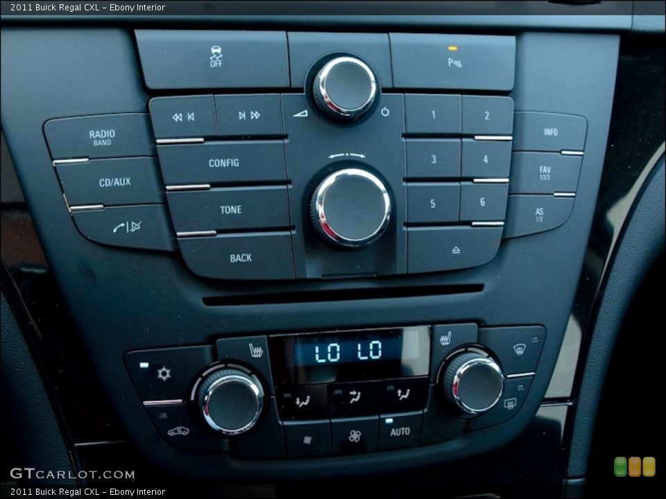 Ebony Interior Controls for the 2011 Buick Regal CXL #51277606