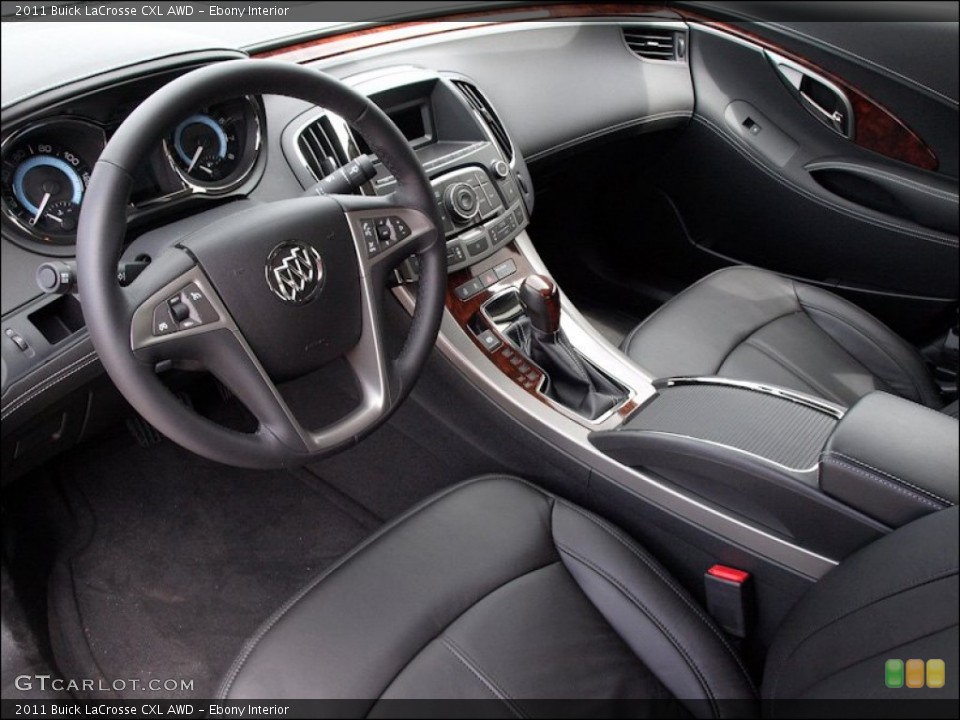 Ebony Interior Prime Interior for the 2011 Buick LaCrosse CXL AWD #51277801