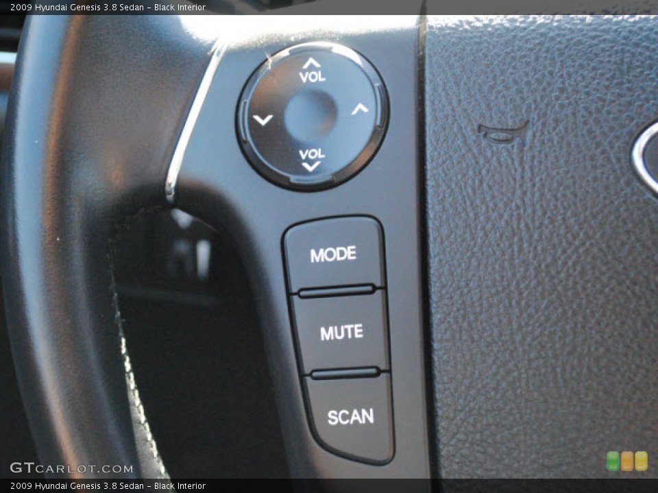 Black Interior Controls for the 2009 Hyundai Genesis 3.8 Sedan #51277933