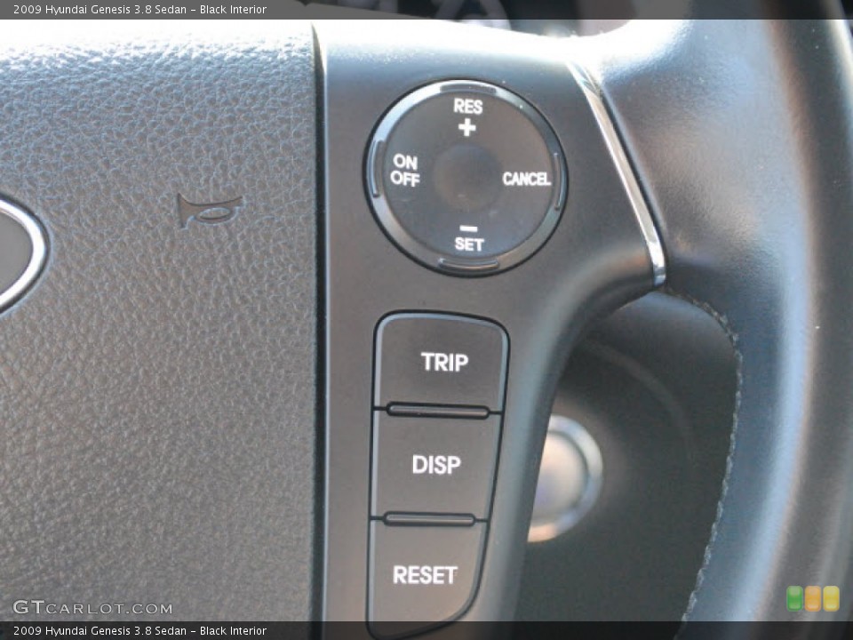 Black Interior Controls for the 2009 Hyundai Genesis 3.8 Sedan #51277945
