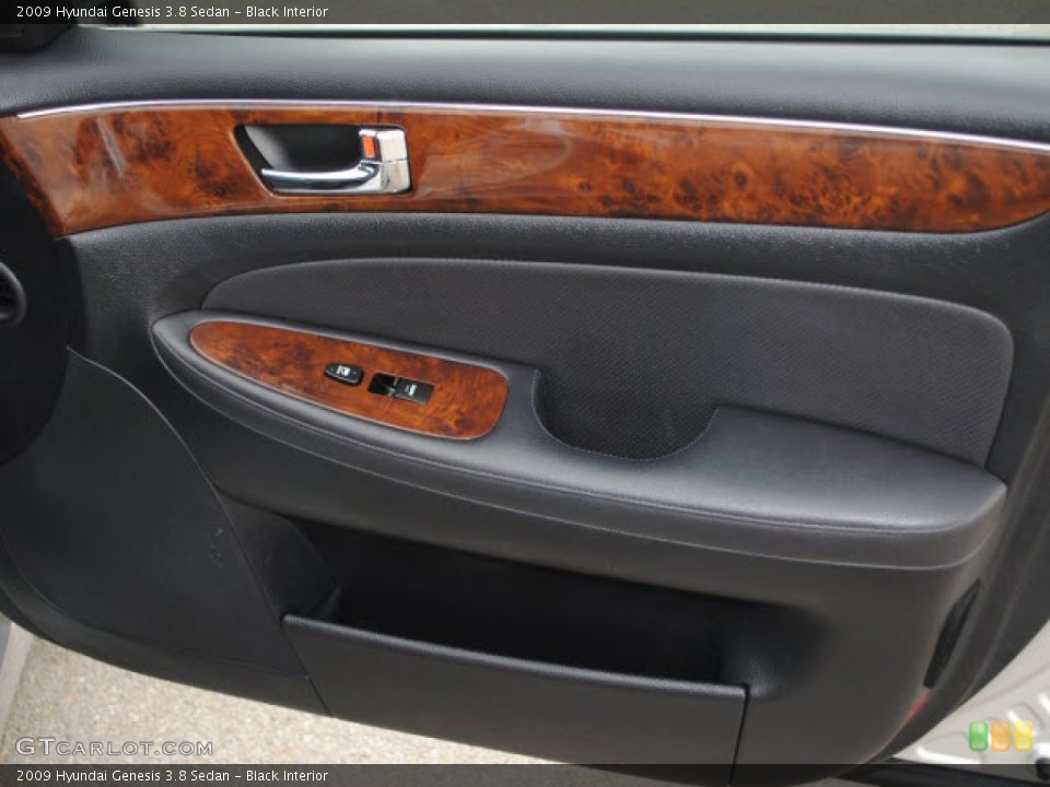 Black Interior Door Panel for the 2009 Hyundai Genesis 3.8 Sedan #51278143