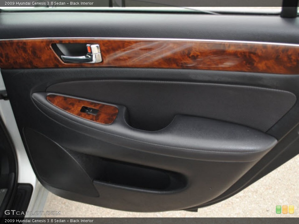 Black Interior Door Panel for the 2009 Hyundai Genesis 3.8 Sedan #51278173