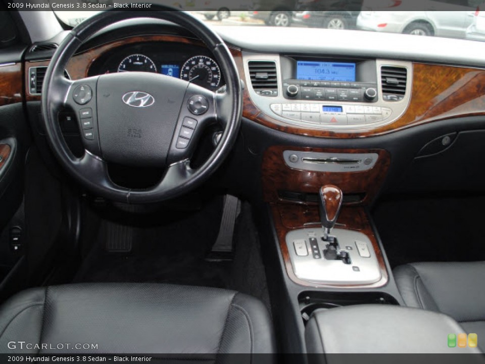 Black Interior Dashboard for the 2009 Hyundai Genesis 3.8 Sedan #51278365