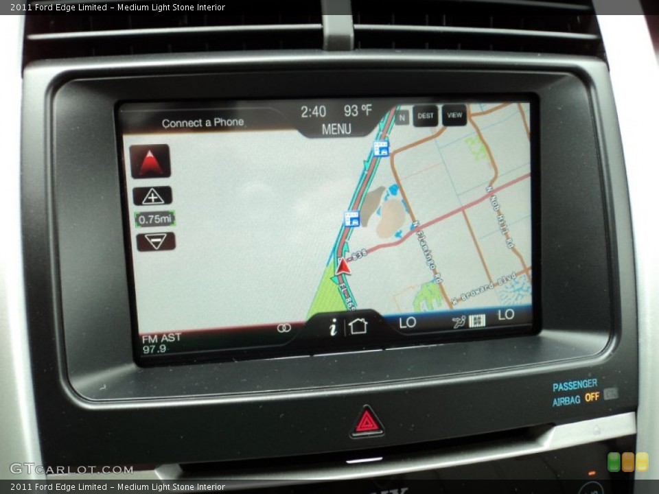 Medium Light Stone Interior Navigation for the 2011 Ford Edge Limited #51278455