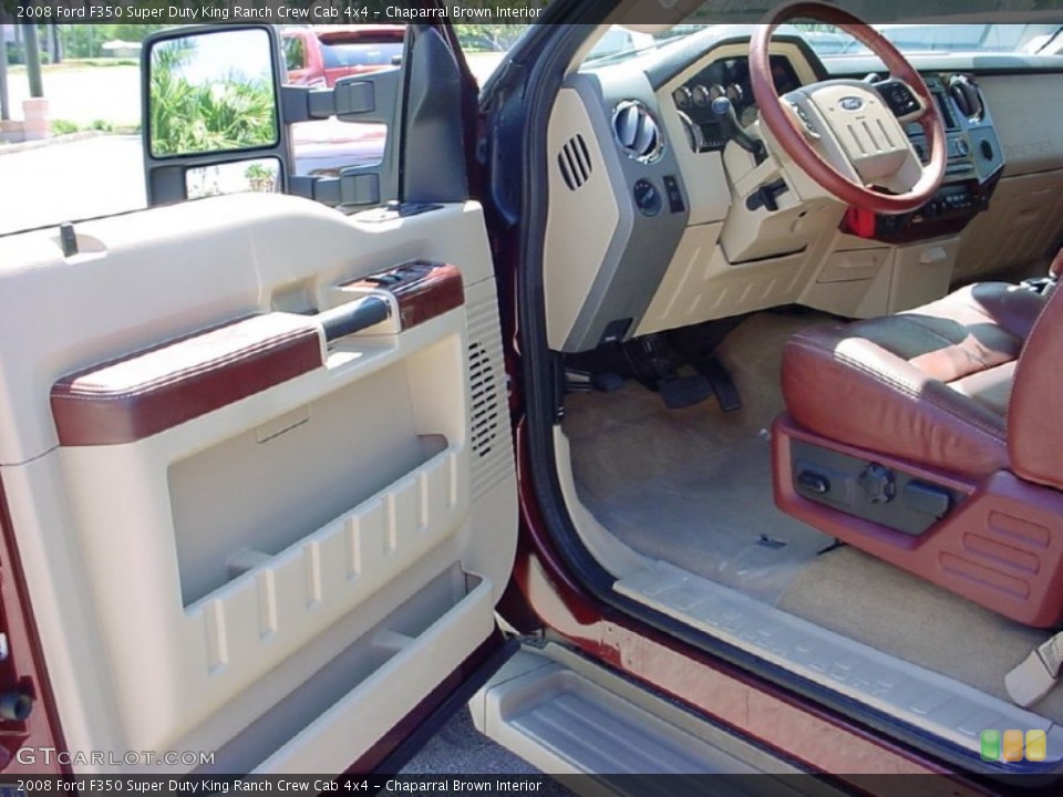 Chaparral Brown Interior Photo for the 2008 Ford F350 Super Duty King Ranch Crew Cab 4x4 #51279217