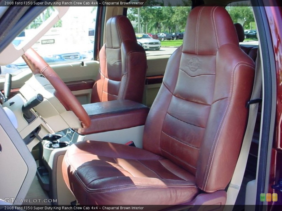 Chaparral Brown Interior Photo for the 2008 Ford F350 Super Duty King Ranch Crew Cab 4x4 #51279274