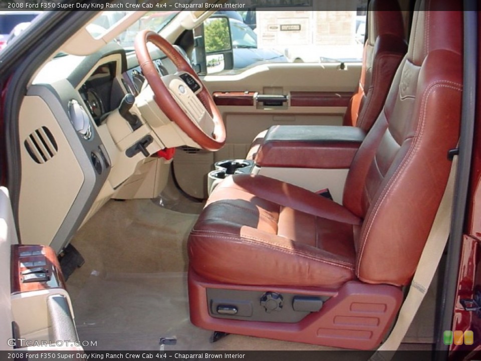 Chaparral Brown Interior Photo for the 2008 Ford F350 Super Duty King Ranch Crew Cab 4x4 #51279283