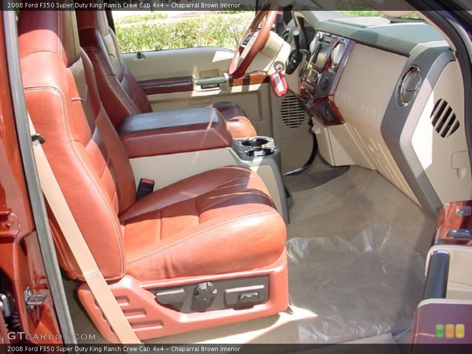 Chaparral Brown Interior Photo for the 2008 Ford F350 Super Duty King Ranch Crew Cab 4x4 #51279313