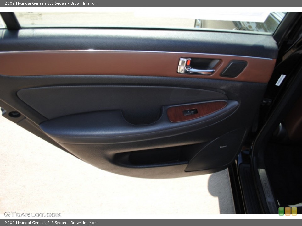 Brown Interior Door Panel for the 2009 Hyundai Genesis 3.8 Sedan #51279364