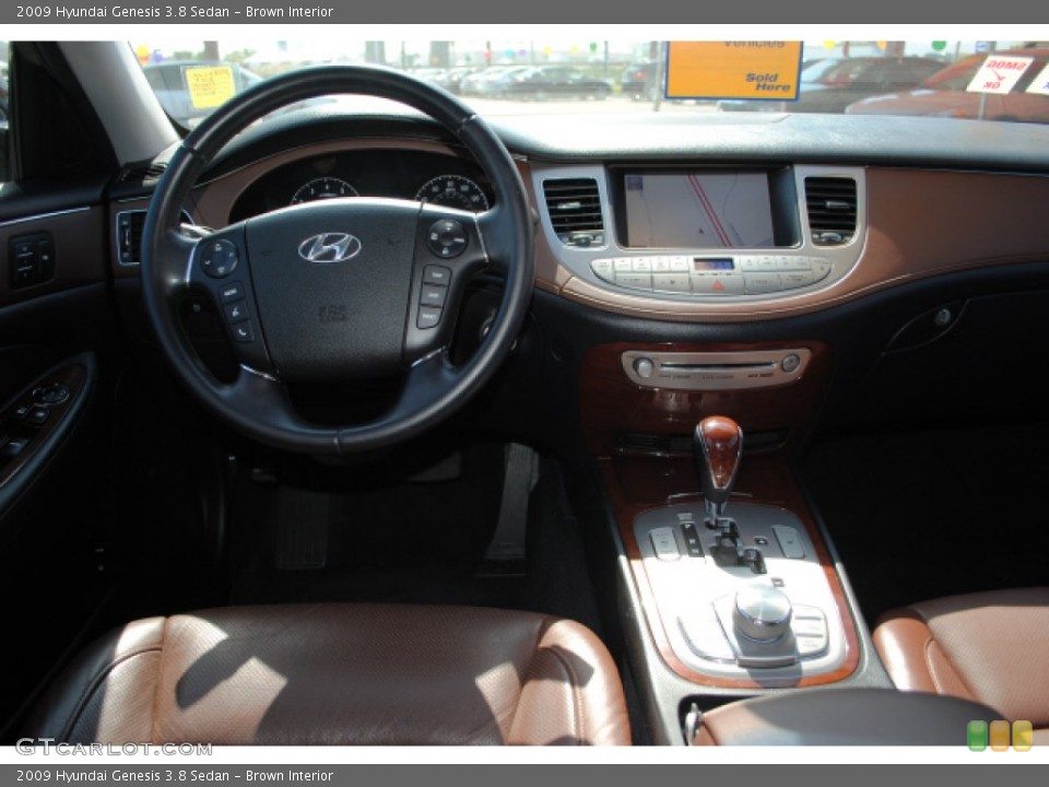 Brown Interior Dashboard for the 2009 Hyundai Genesis 3.8 Sedan #51279370