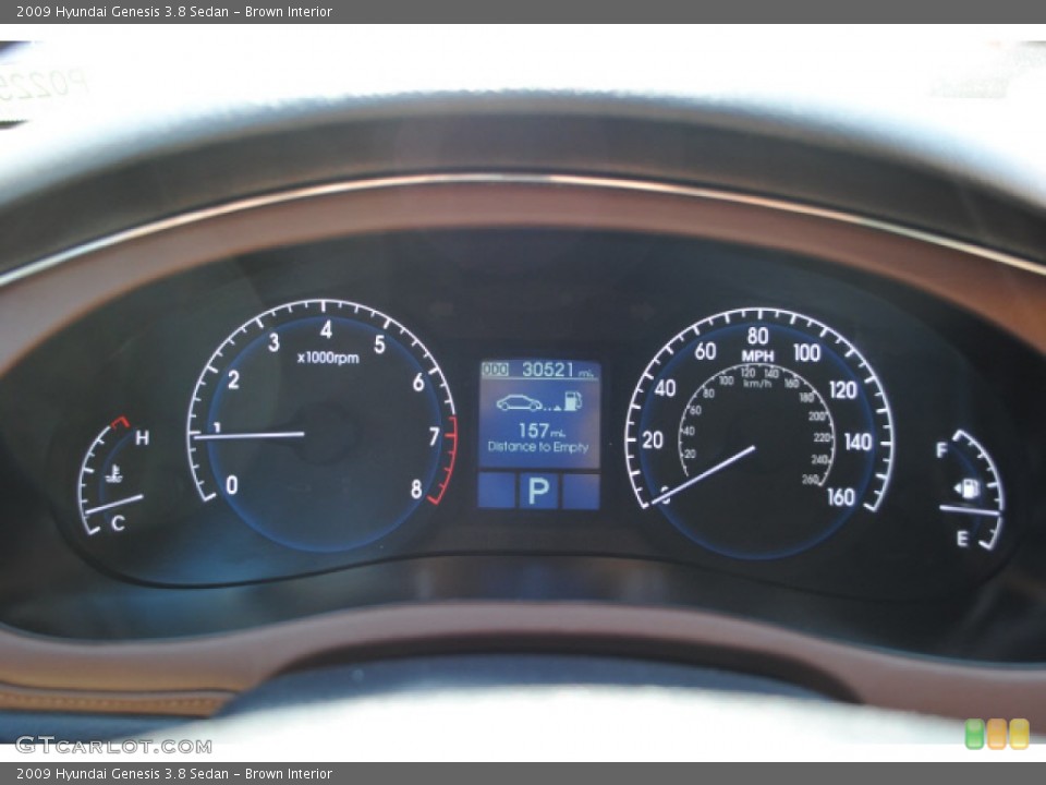 Brown Interior Gauges for the 2009 Hyundai Genesis 3.8 Sedan #51279682