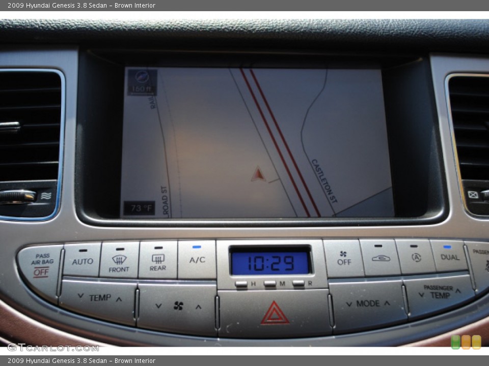 Brown Interior Navigation for the 2009 Hyundai Genesis 3.8 Sedan #51279688